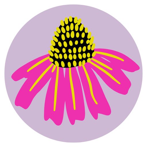 vibrant coneflower icon